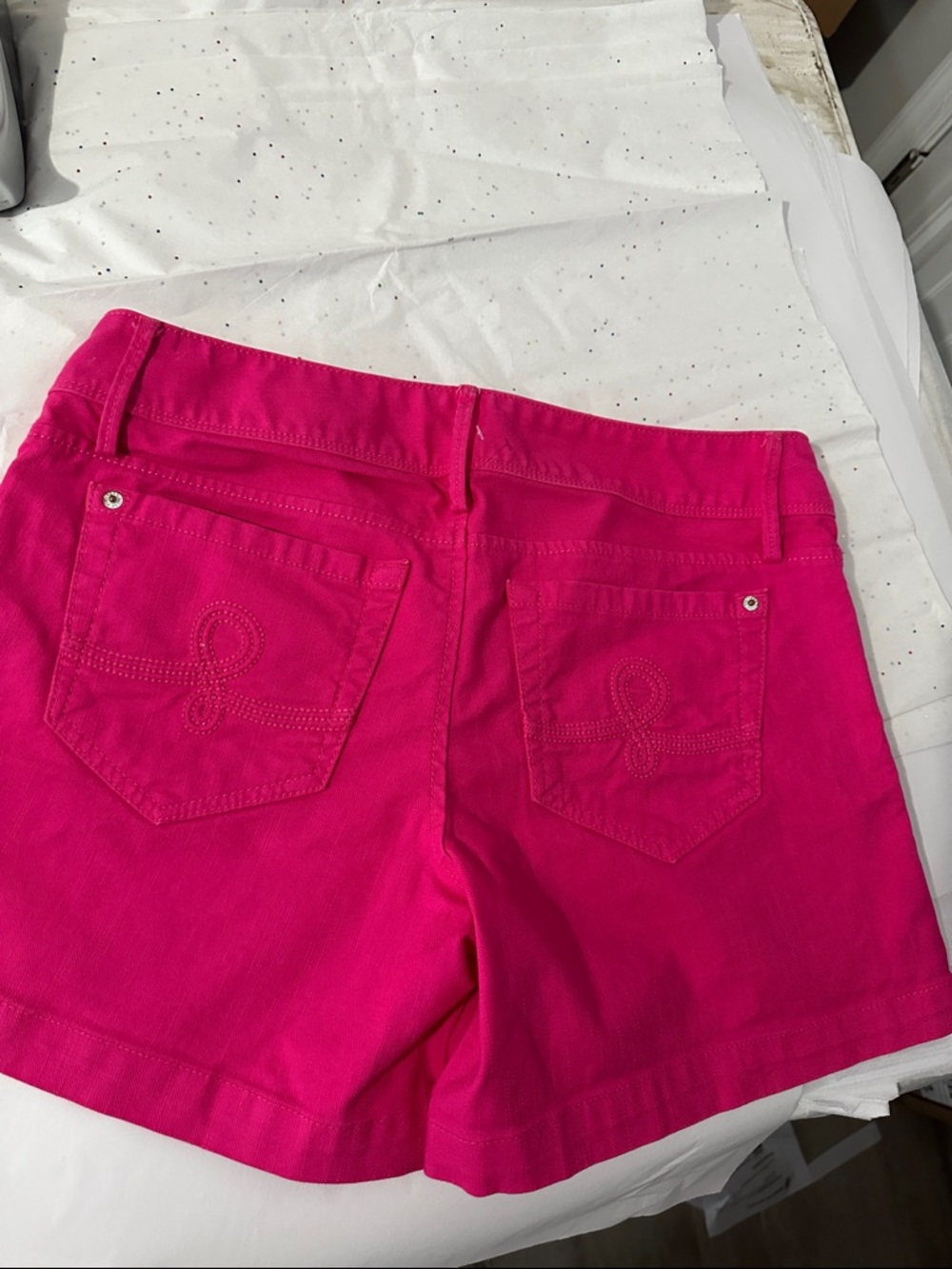 Lilly Pulitzer Bright Pink Jean Shorts - Picture 6 of 6